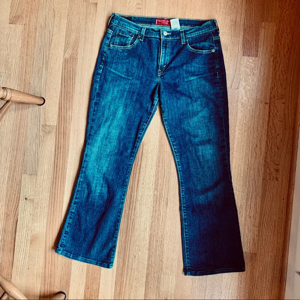 Levi’s Nouveau Bootcut Stretch 515 blue jeans